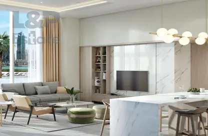 Living / Dining Room image for: Apartment - 2 Bedrooms - 2 Bathrooms for sale in LIV Marina - Dubai Marina - Dubai, Image 1