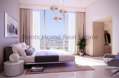 Room / Bedroom image for: Apartment - 3 Bedrooms - 4 Bathrooms for sale in AZIZI Pearl - Al Furjan - Dubai, Image 1