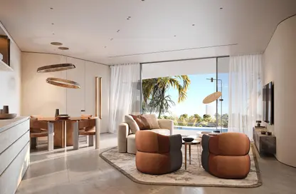 Living Room image for: Apartment - 2 Bedrooms - 3 Bathrooms for sale in Trussardi Residences - Al Furjan - Dubai, Image 1
