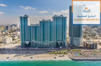 شقة - 2 غرف نوم - 3 حمامات للايجار في مساكن كورنيش عجمان - طريق كورنيش عجمان - عجمان