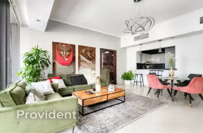 Apartment - 1 Bedroom - 2 Bathrooms for rent in Silverene Tower B - Silverene - Dubai Marina - Dubai