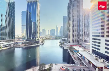 مكتب - استوديو - 2 حمامات للايجار في وان ليك بلازا - (JLT) مجمع T - أبراج بحيرة الجميرا - دبي
