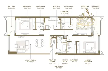 Apartment - 3 Bedrooms - 3 Bathrooms for sale in Rosalia Residences - Al Furjan - Dubai