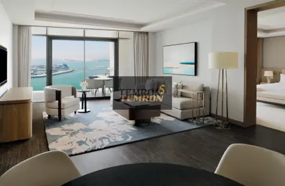 Apartment - 2 Bedrooms - 3 Bathrooms for rent in InterContinental Residences Abu Dhabi - Al Bateen - Abu Dhabi