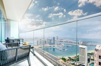 Balcony image for: Apartment - 2 Bedrooms - 2 Bathrooms for rent in Damac Heights - Dubai Marina - Dubai, Image 1