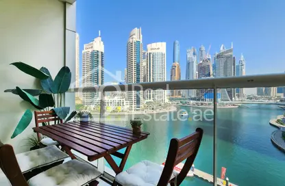 Apartment - 1 Bedroom - 2 Bathrooms for rent in Marina View Tower B - Marina View - Dubai Marina - Dubai
