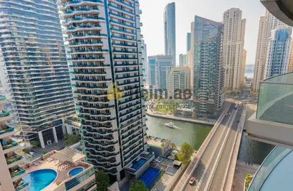 Apartment - 2 Bedrooms - 3 Bathrooms for rent in The Waves Tower A - The Waves - Dubai Marina - Dubai
