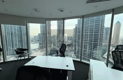 Office Space - Studio - 1 Bathroom for rent in The Binary Tower - Business Bay - Dubai