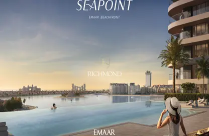 Apartment - 2 Bedrooms - 2 Bathrooms for sale in Seapoint - EMAAR Beachfront - Dubai Harbour - Dubai