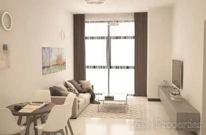 صورة لـ غرفة المعيشة / غرفة الطعام شقة - غرفة نوم - 2 حمامات للبيع في برج وست باي - الخليج التجاري - دبي ، صورة رقم 1