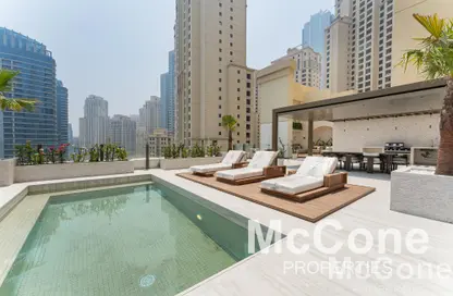 Apartment - 4 Bedrooms - 6 Bathrooms for rent in Sadaf 8 - Sadaf - Jumeirah Beach Residence - Dubai