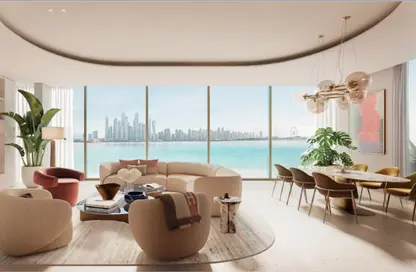 Living Room image for: Apartment - 2 Bedrooms - 3 Bathrooms for sale in Ellington Beach House - Palm Jumeirah - Dubai, Image 1