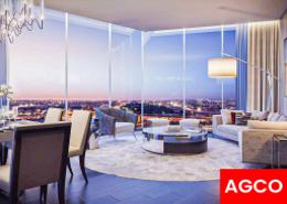 Living / Dining Room image for: Duplex - 2 bedrooms - 3 bathrooms for sale in Aykon City Tower C - Aykon City - Business Bay - Dubai, Image 1