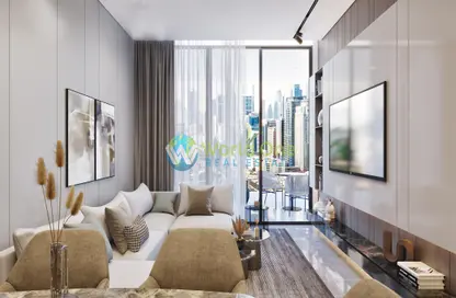 Living Room image for: Apartment - 1 Bathroom for sale in Barari Views - Majan - Dubai, Image 1