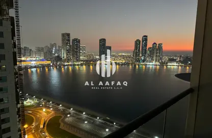 Apartment - 2 Bedrooms - 4 Bathrooms for rent in Beach Tower 2 - Al Khan Lagoon - Al Khan - Sharjah