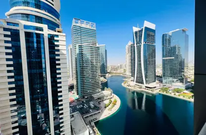 Apartment - 1 Bedroom - 2 Bathrooms for rent in Green Lakes Towers - JLT Cluster S - Jumeirah Lake Towers - Dubai