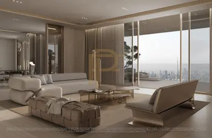 Living Room image for: Apartment - 1 Bedroom - 1 Bathroom for sale in Keturah Reserve - District 7 - Mohammed Bin Rashid City - Dubai, Image 1