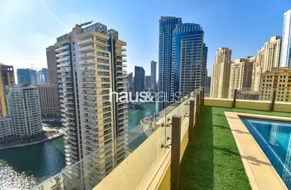 Pool image for: Penthouse - 4 Bedrooms - 6 Bathrooms for rent in Sadaf 8 - Sadaf - Jumeirah Beach Residence - Dubai, Image 1