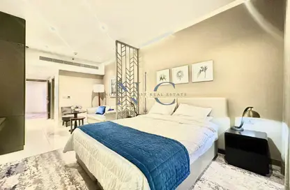Apartment - Studio - 1 Bathroom for rent in Damac Maison Prive A - Damac Maison Prive - Business Bay - Dubai