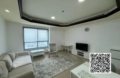 Apartment - 1 Bedroom - 1 Bathroom for rent in Corniche Tower - Ajman Corniche Road - Ajman