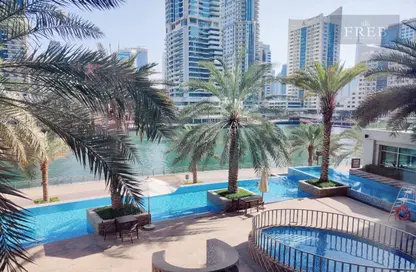 Pool image for: Apartment - 2 Bedrooms - 3 Bathrooms for rent in Bonaire Tower - Park Island - Dubai Marina - Dubai, Image 1