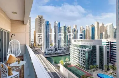 Apartment - 1 Bedroom - 2 Bathrooms for sale in Zumurud Tower - Dubai Marina - Dubai