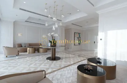 صورة لـ غرفة المعيشة بنتهاوس - 5 غرف نوم - 6 حمامات للبيع في برج البطين - مساكن شاطئ الجميرا - دبي ، صورة رقم 1