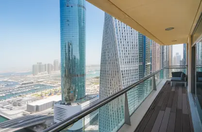 Penthouse - 4 Bedrooms - 5 Bathrooms for rent in Iris Blue - Dubai Marina - Dubai