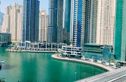 Apartment - 1 Bathroom for rent in Marina View Tower B - Marina View - Dubai Marina - Dubai