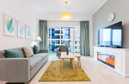 Apartment - 1 Bedroom - 2 Bathrooms for rent in Damac Heights - Dubai Marina - Dubai