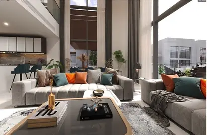Living Room image for: Penthouse - 4 Bedrooms - 5 Bathrooms for sale in Royal Park - Masdar City - Abu Dhabi, Image 1