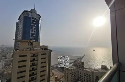 Apartment - 2 Bedrooms - 3 Bathrooms for rent in Ajman Corniche Residences - Ajman Corniche Road - Ajman