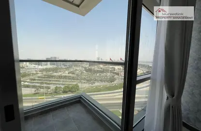 Balcony image for: Apartment - 1 Bathroom for rent in Abu Dhabi National Exhibition Centre - Al Khaleej Al Arabi Street - Al Bateen - Abu Dhabi, Image 1