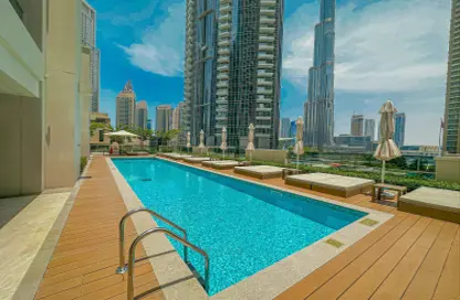 صورة لـ حوض سباحة شقة - غرفة نوم - 1 حمام للايجار في اكت تاورز - منطقة دار الأوبرا - دبي وسط المدينة - دبي ، صورة رقم 1