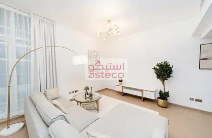 صورة لـ غرفة المعيشة شقة - 2 غرف نوم - 3 حمامات للايجار في الريانة - مدينة خليفة - أبوظبي ، صورة رقم 1