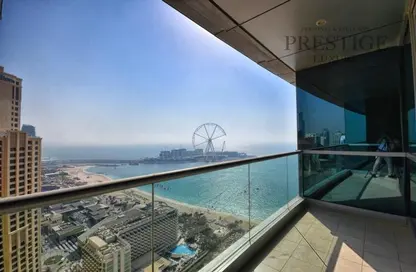 Balcony image for: Apartment - 3 Bedrooms - 4 Bathrooms for sale in Al Fattan Marine Tower - Al Fattan Marine Towers - Jumeirah Beach Residence - Dubai, Image 1