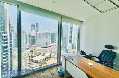 Office Space - Studio - 1 Bathroom for rent in The Binary Tower - Business Bay - Dubai