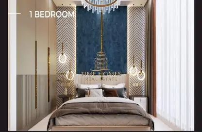 صورة لـ غرفة- غرفة النوم شقة - غرفة نوم - 2 حمامات للبيع في أوبالز باي دانوب - ارجان - دبي ، صورة رقم 1