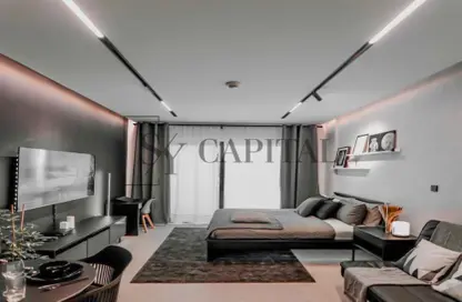 Living Room image for: Apartment - 1 Bathroom for sale in Lago Vista B - Lago Vista - Dubai Production City (IMPZ) - Dubai, Image 1