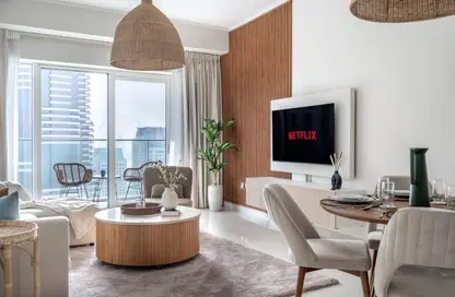 Apartment - 1 Bedroom - 2 Bathrooms for rent in Damac Heights - Dubai Marina - Dubai