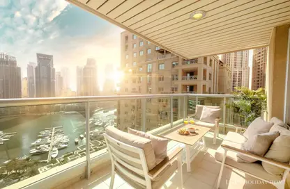 Balcony image for: Apartment - 2 Bedrooms - 2 Bathrooms for rent in Murjan Tower - Emaar 6 Towers - Dubai Marina - Dubai, Image 1