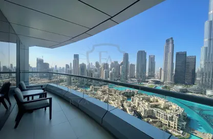 Balcony image for: Apartment - 1 Bedroom - 1 Bathroom for rent in Burj Lake Hotel - The Address DownTown - Downtown Dubai - Dubai, Image 1