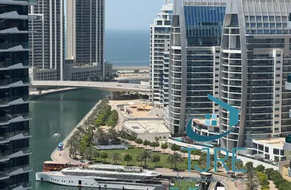 Apartment - 1 Bedroom - 2 Bathrooms for rent in Zumurud Tower - Dubai Marina - Dubai
