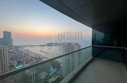 Balcony image for: Apartment - 3 Bedrooms - 5 Bathrooms for sale in Al Fattan Marine Towers - Jumeirah Beach Residence - Dubai, Image 1