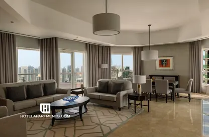 Apartment - 3 Bedrooms - 4 Bathrooms for rent in Marriott Harbour Hotel and Suites - Dubai Marina - Dubai