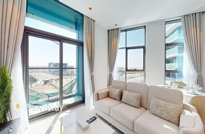 Living Room image for: Apartment - 1 Bedroom - 1 Bathroom for rent in 15 Northside - Tower 1 - 15 Northside - Business Bay - Dubai, Image 1
