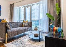 Living Room image for: Studio - 1 bathroom for rent in Madison Residency - Barsha Heights (Tecom) - Dubai, Image 1