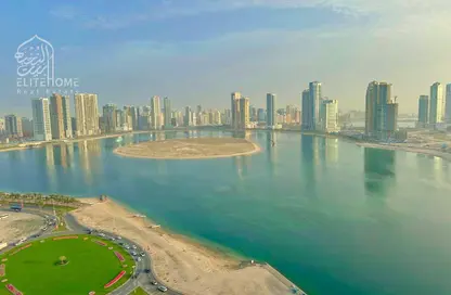 Apartment - 2 Bedrooms - 2 Bathrooms for rent in Beach Tower 1 - Al Khan Lagoon - Al Khan - Sharjah