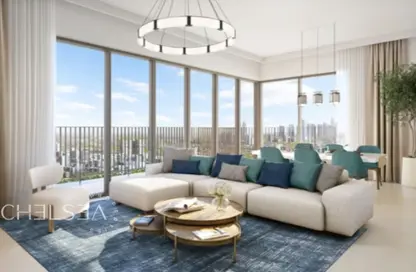 Apartment - 2 Bedrooms - 2 Bathrooms for sale in Seapoint Tower 2 - Seapoint - EMAAR Beachfront - Dubai Harbour - Dubai