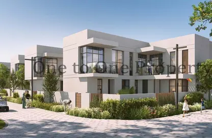 Outdoor House image for: Townhouse - 3 Bedrooms - 5 Bathrooms for sale in The Sustainable City - Yas Island - Yas Island - Abu Dhabi, Image 1